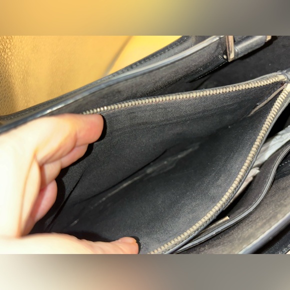 Michael Kors Collection shoulder bag satchel suede/leather black/tan - Picture 12 of 14